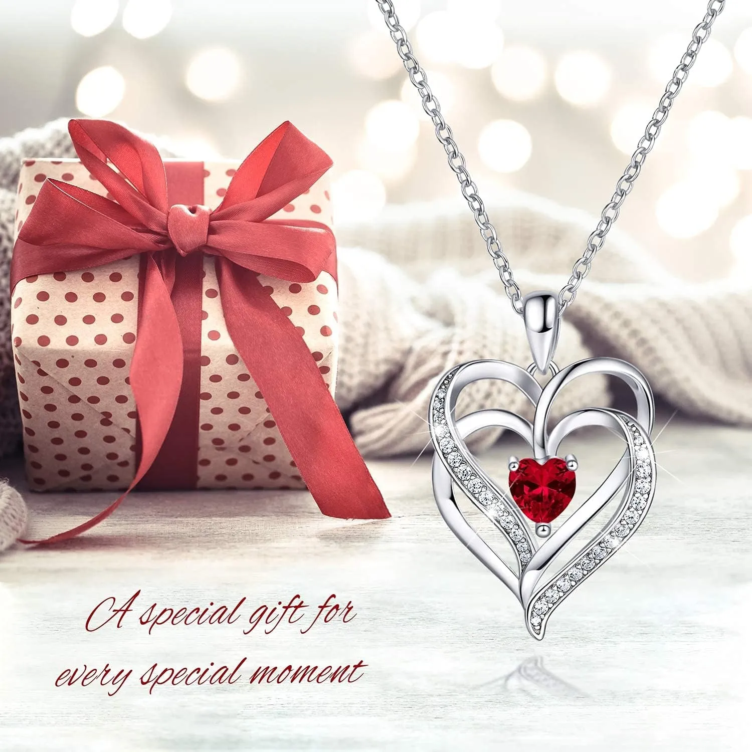 💖 Shine Bright with Our Elegant 925 Sterling Silver Birthstone Heart Necklaces! Perfect gifts for graduations, anniversaries, and birthdays! Celebrate the special women in your life—moms, grandmas, sisters, and best friends! 🎉✨