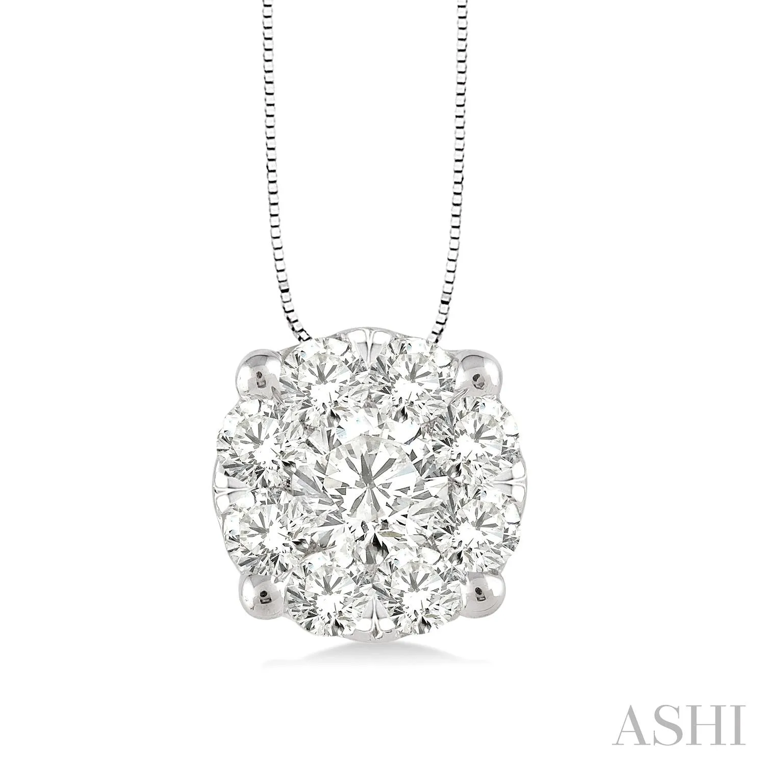 14KW "Lovebright" Diamond Pendant w/ 0.25 ctw, and 18" Chain