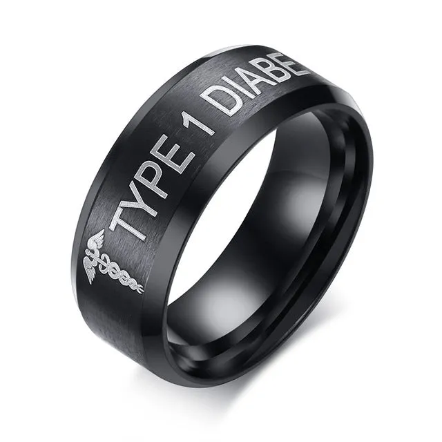 8mm Men Ladies Ring Stainless Steel Wedding Jewellery