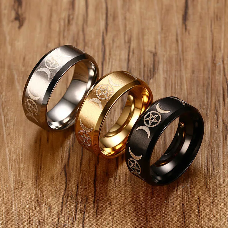 8mm Men Ladies Ring Stainless Steel Wedding Jewellery