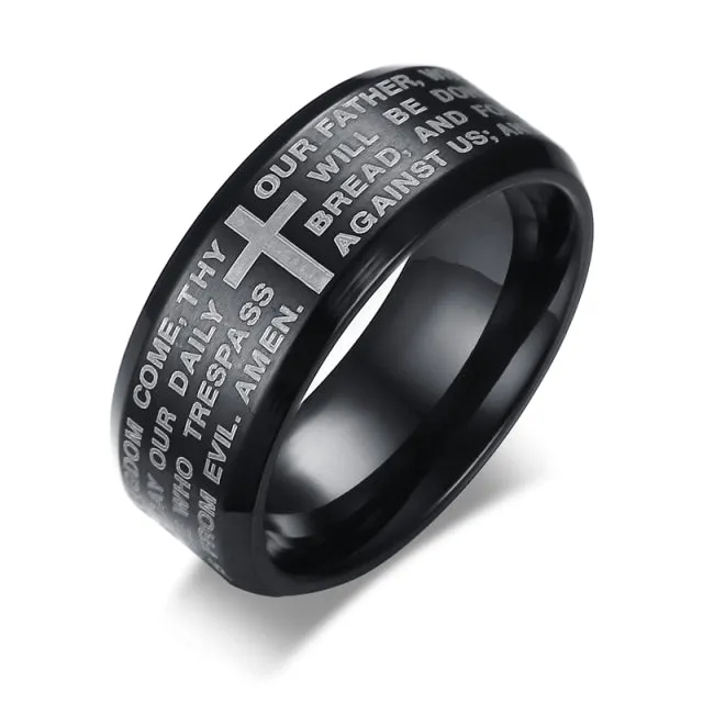 8mm Men Ladies Ring Stainless Steel Wedding Jewellery