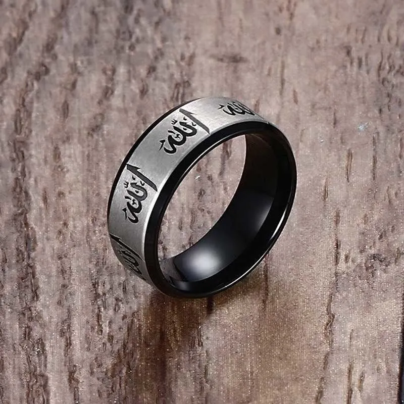 8mm Men Ladies Ring Stainless Steel Wedding Jewellery