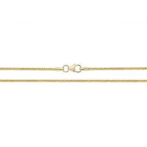 9ct Yellow Gold Spiga Chain Necklace CH487