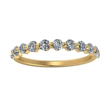 Anara Round Trendy Moissanite Wedding Ring