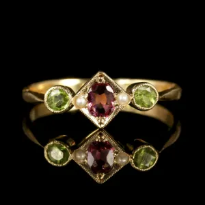 Antique Victorian Suffragette 9Ct Ring Gold Ring Circa 1900