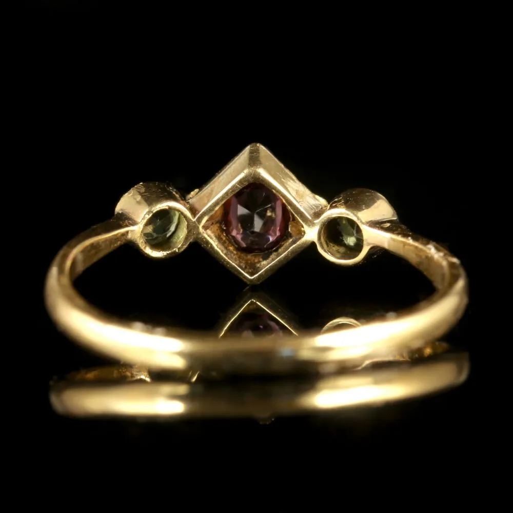 Antique Victorian Suffragette 9Ct Ring Gold Ring Circa 1900