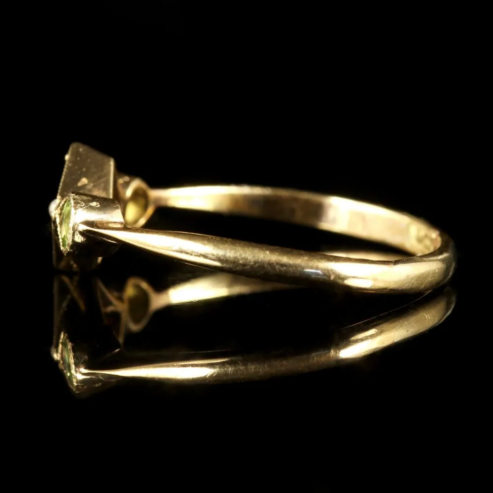 Antique Victorian Suffragette 9Ct Ring Gold Ring Circa 1900