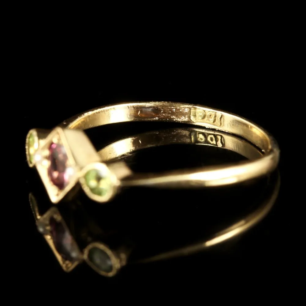 Antique Victorian Suffragette 9Ct Ring Gold Ring Circa 1900