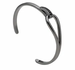 Asesino Micro Paved Open Cuff Bangle