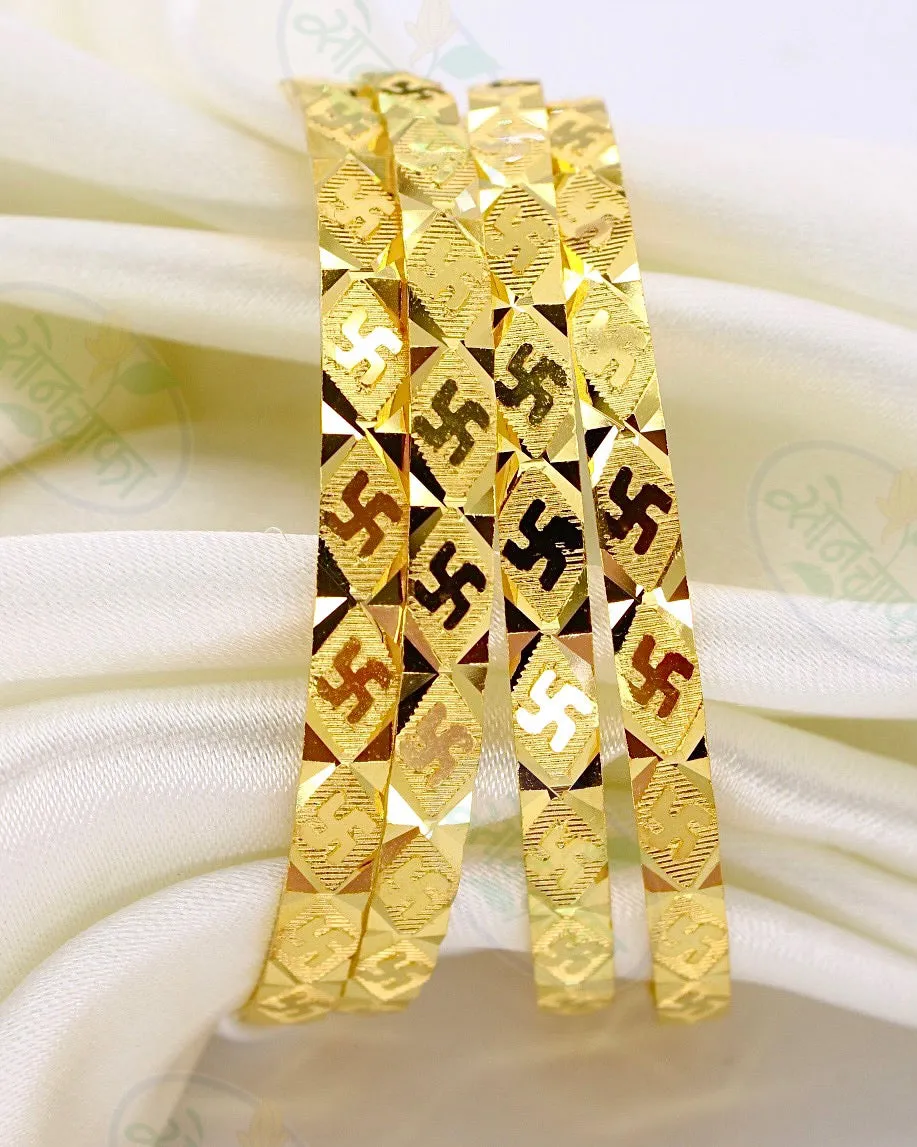 BEAUTIFUL SWASTIK DESIGNER BANGLES