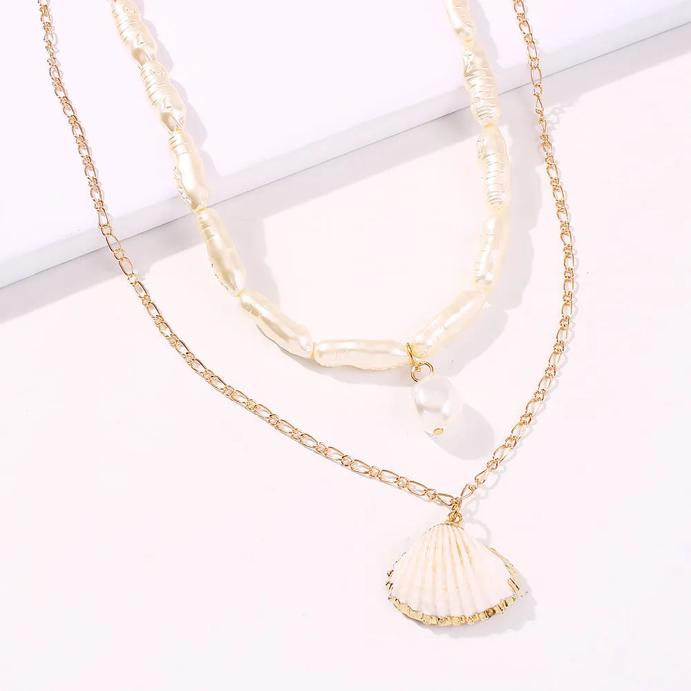 Bohemian Alloy Shell Necklace