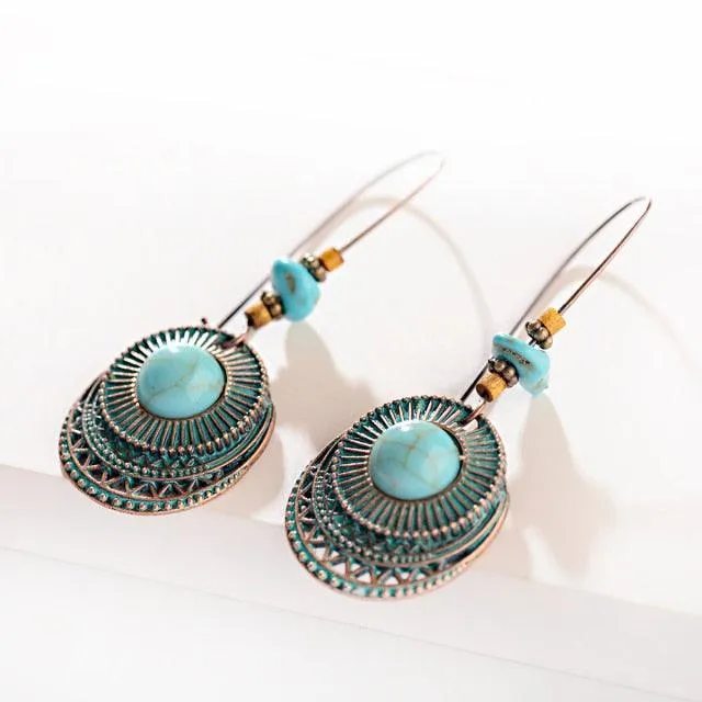 Boho Chic Long Chain Dangle Earrings