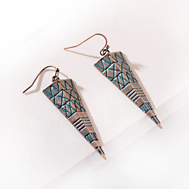 Boho Chic Long Chain Dangle Earrings