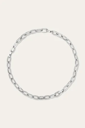 Cara silver plated chain necklace