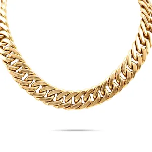 Carlo Weingrill 18K Yellow Gold Curb Link Necklace