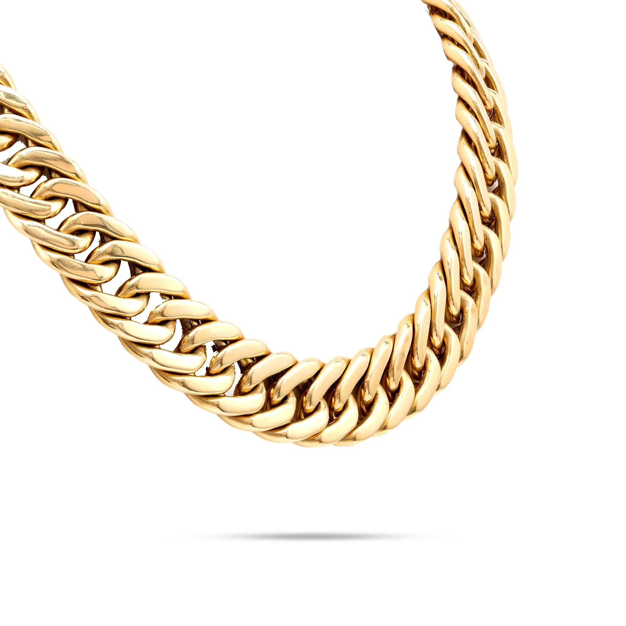 Carlo Weingrill 18K Yellow Gold Curb Link Necklace