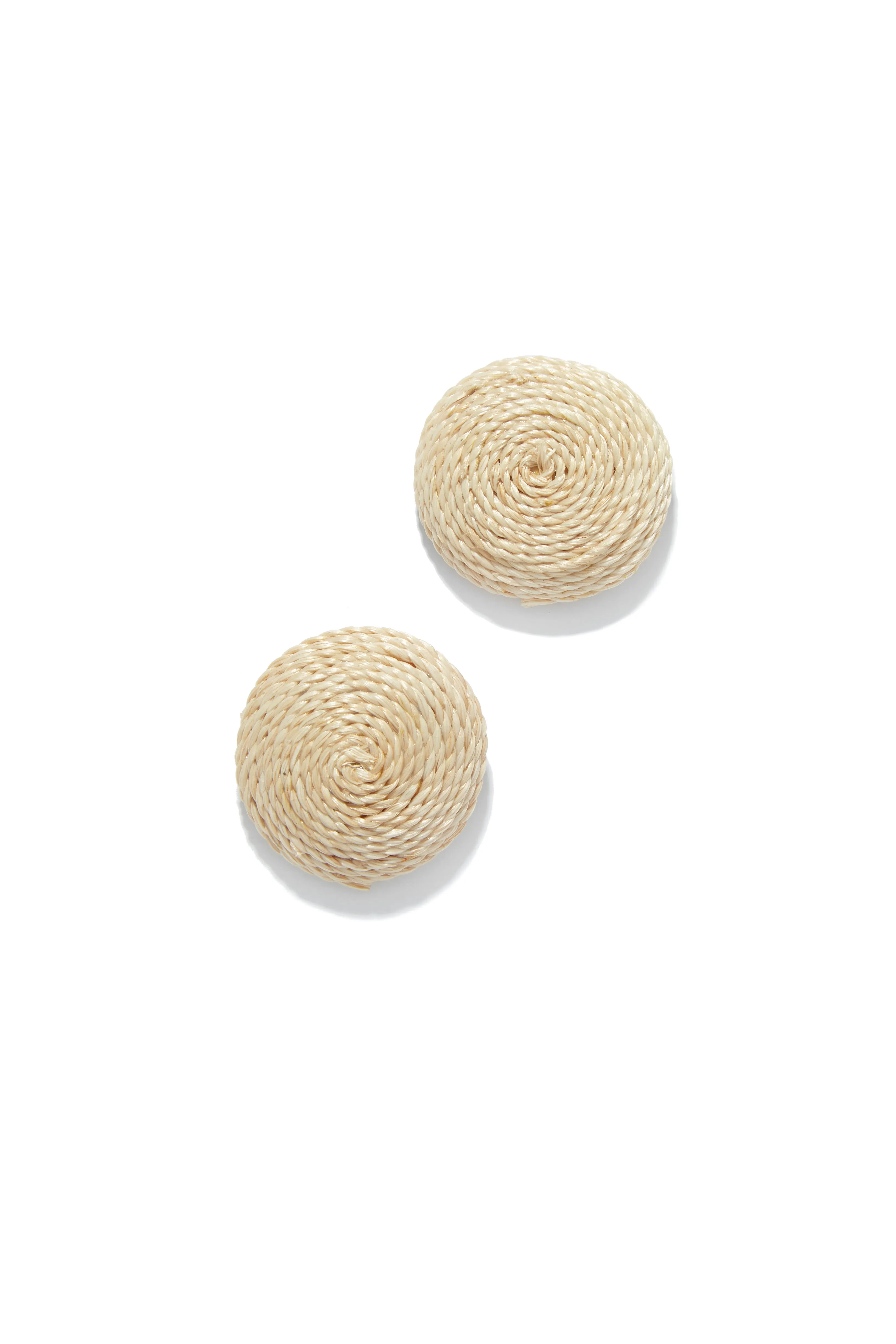 Chic Oasis Circle Statement Earring - Natural