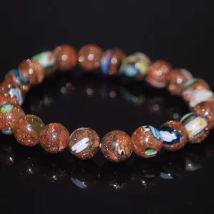 Coffee Lampwork Glass Bead Bracelets