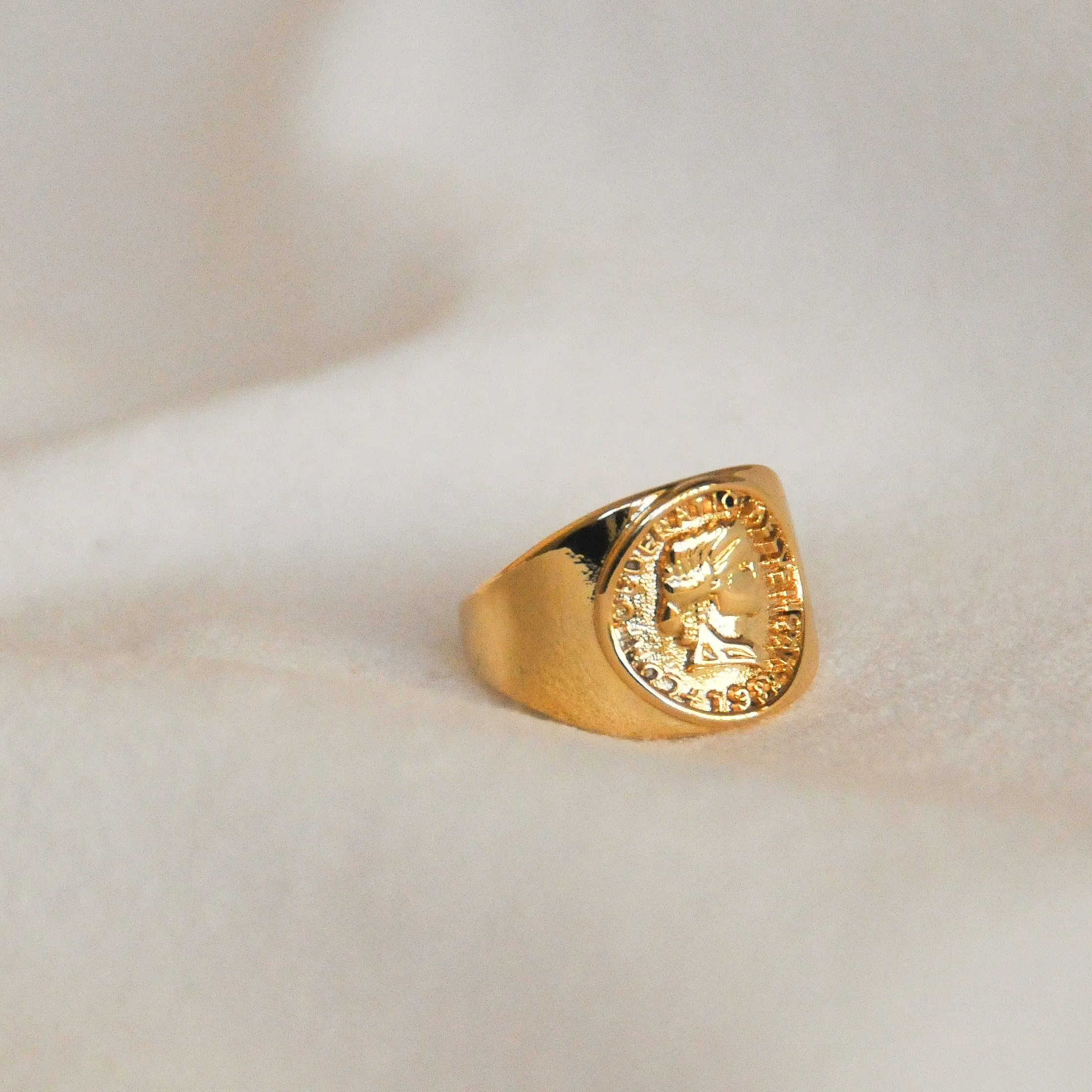 Coin Signet Ring