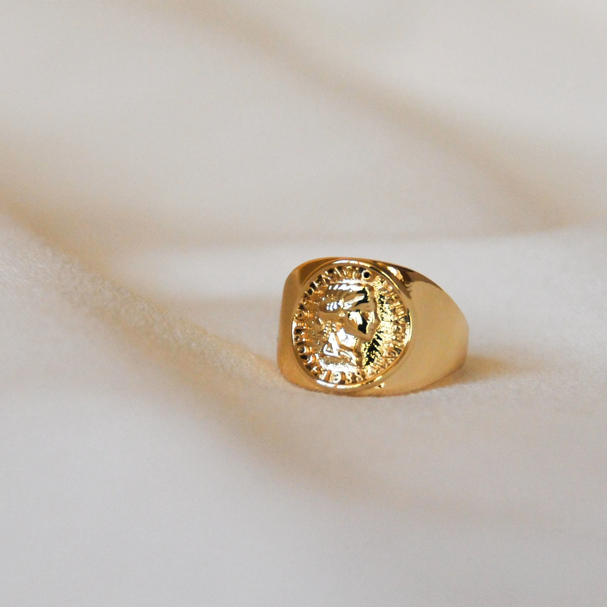 Coin Signet Ring