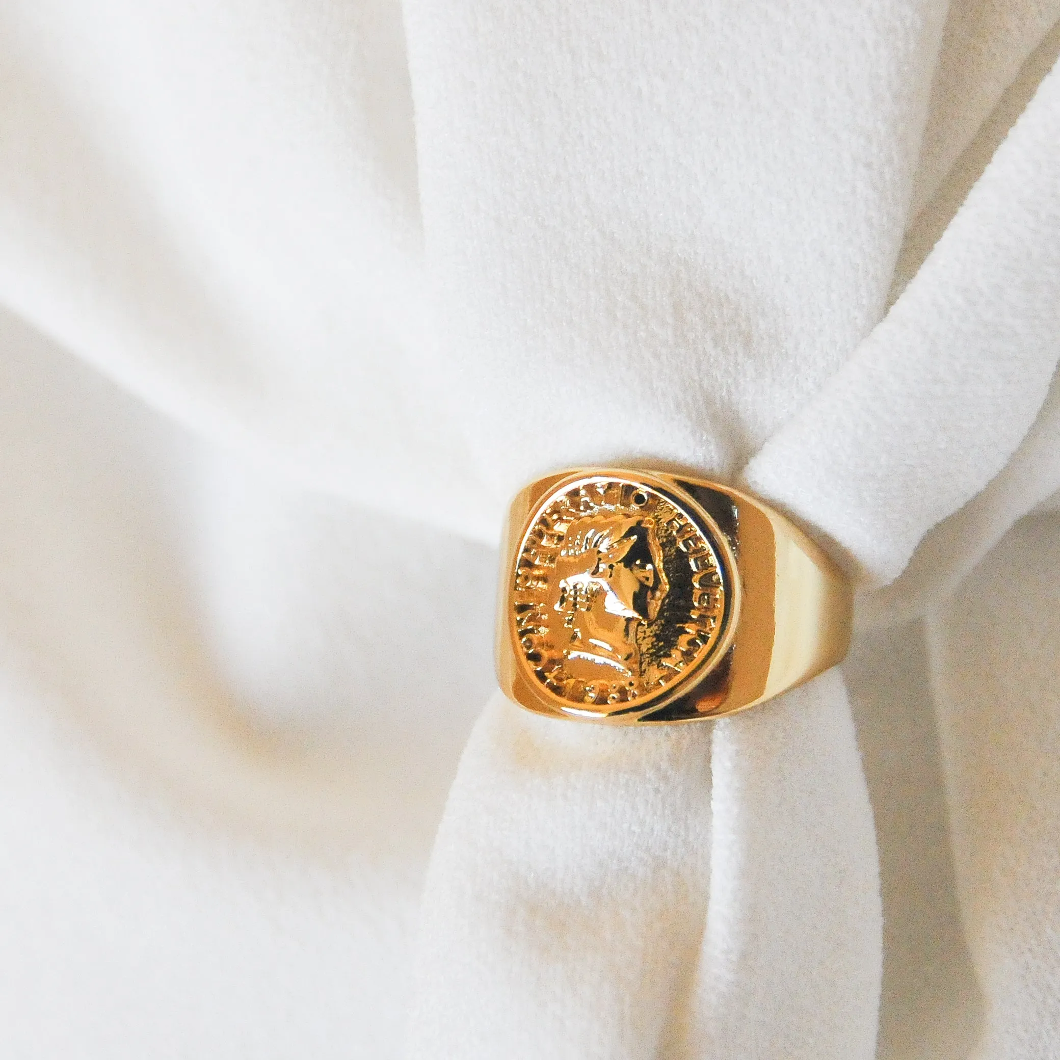 Coin Signet Ring