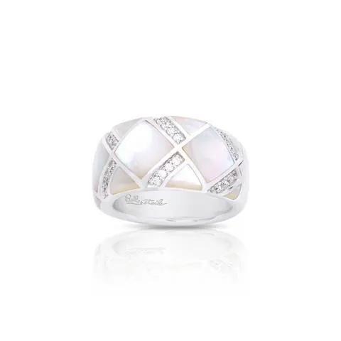 Echelon White Mother-of-Pearl Ring