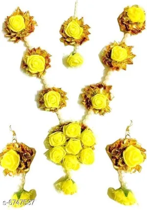 Elegant Flower Jewellery Sets