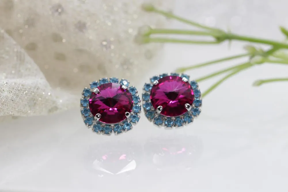 FUCHSIA PINK EARRINGS