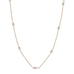 GEORGINI NOEL NIGHTS SNOW DROP NECKLACE ROSE GOLD