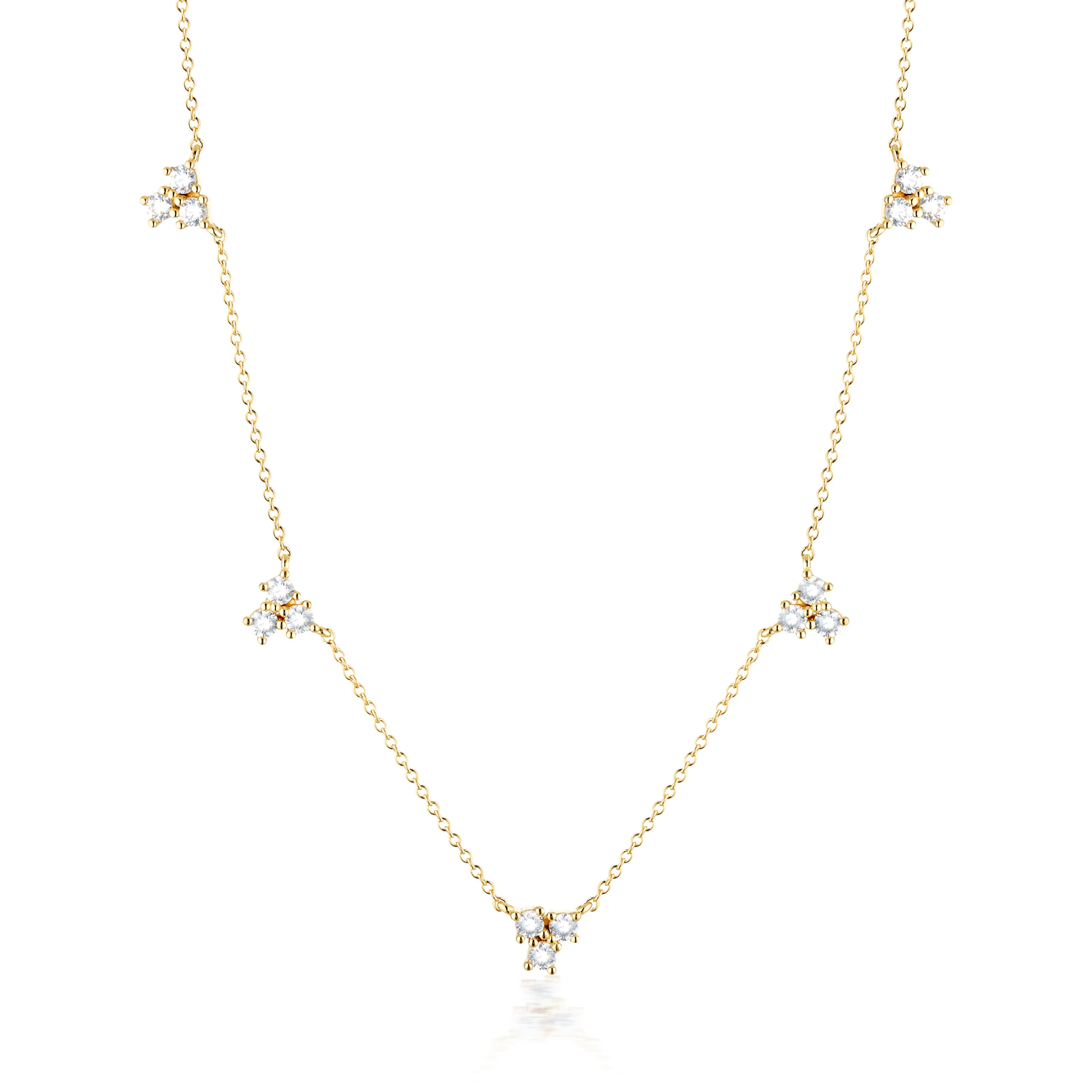 GEORGINI THE LAYERED EDIT TROIS NECKLACE GOLD