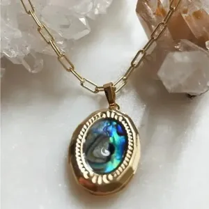 Girl and the Sea Locket Necklace