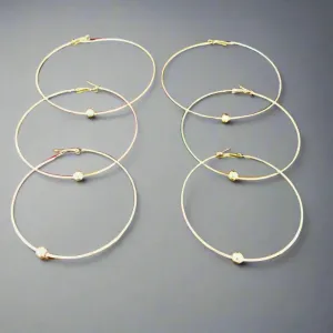 Golden Loop Earrings for Women