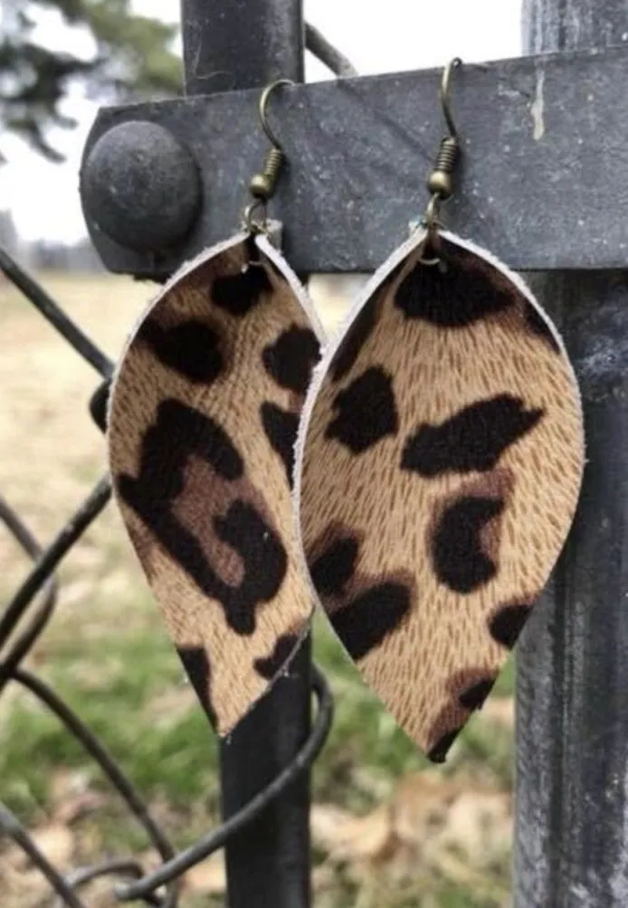 Handcrafted Leather Jojo Earrings