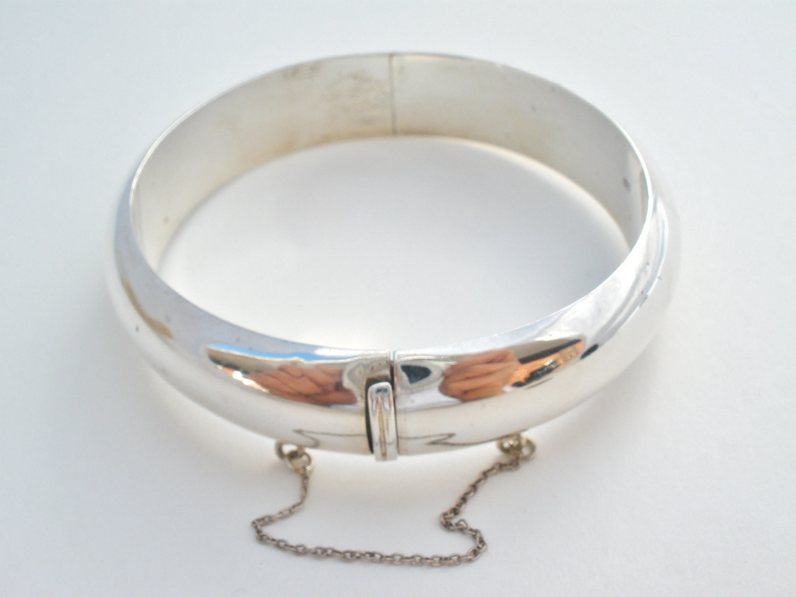 High Polished Sterling Silver Bangle Bracelet