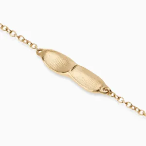 Impression Bar Bracelet | Yellow Gold