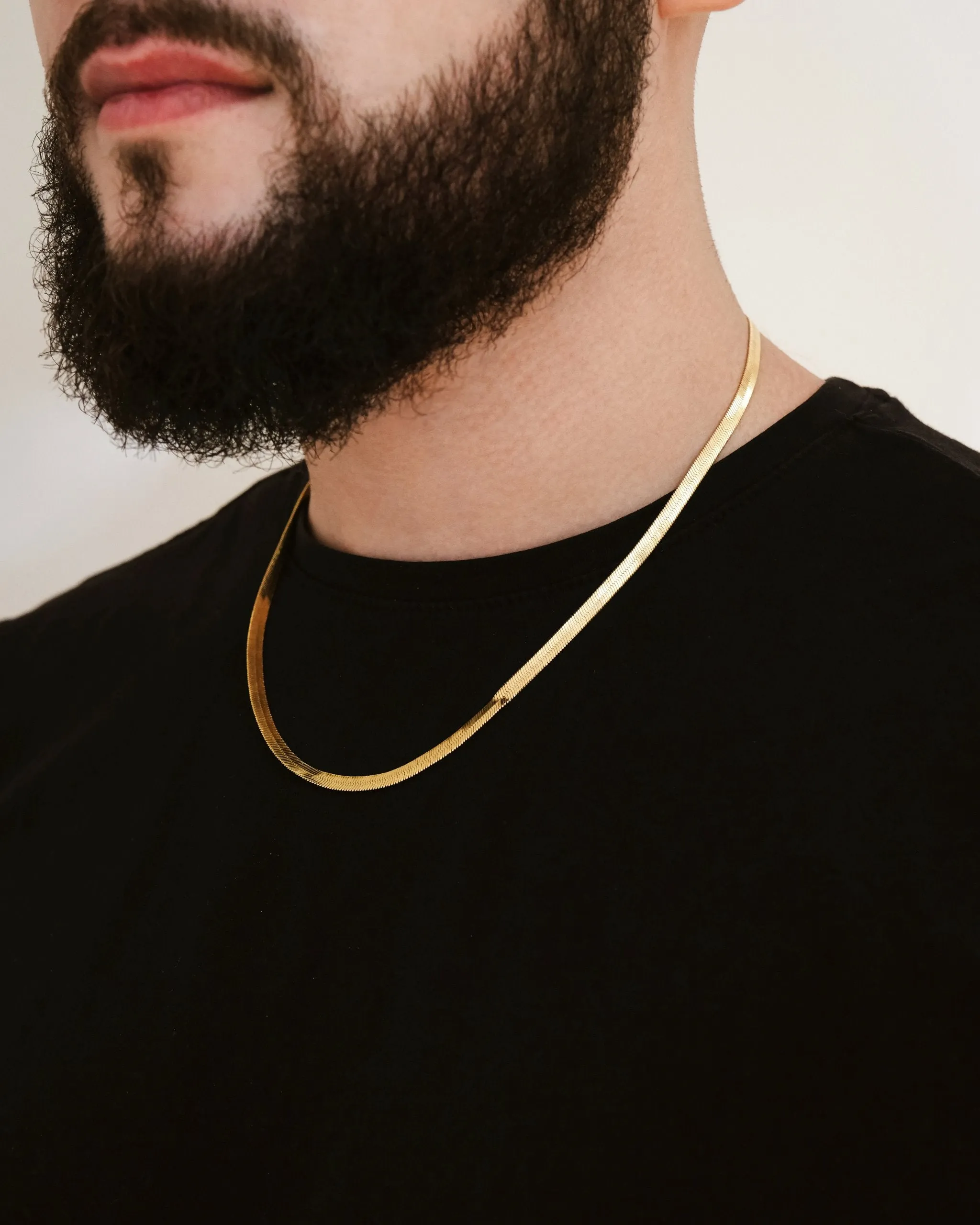 Men's Herringbone Chain Necklace