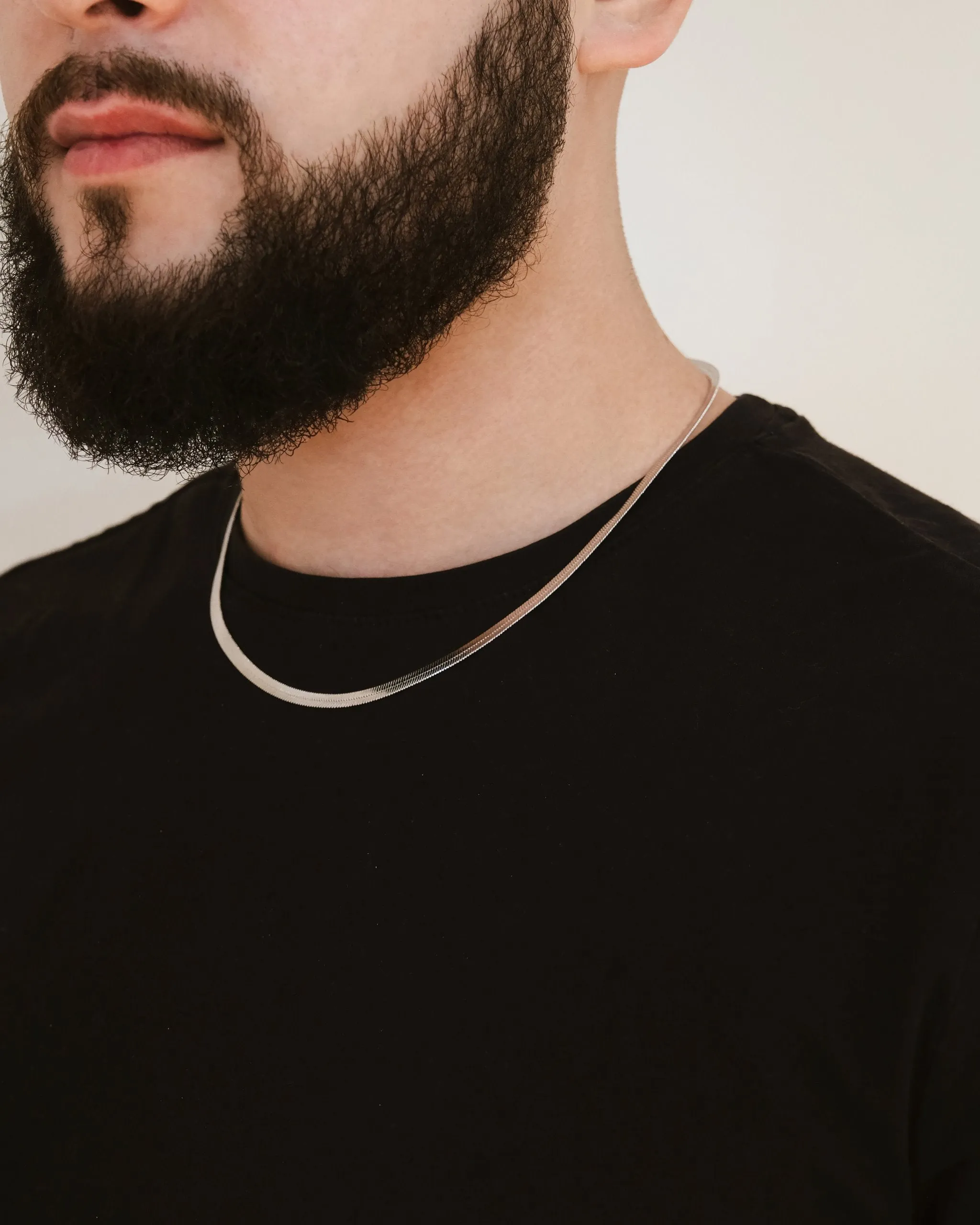 Men's Herringbone Chain Necklace