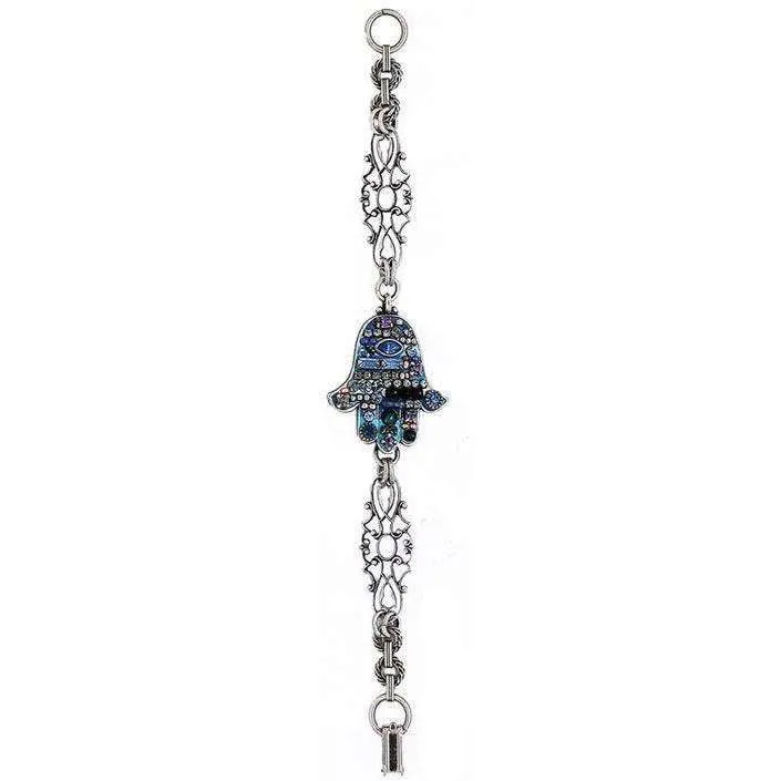 Michal Golan Blue Abalone Hamsa Bracelet