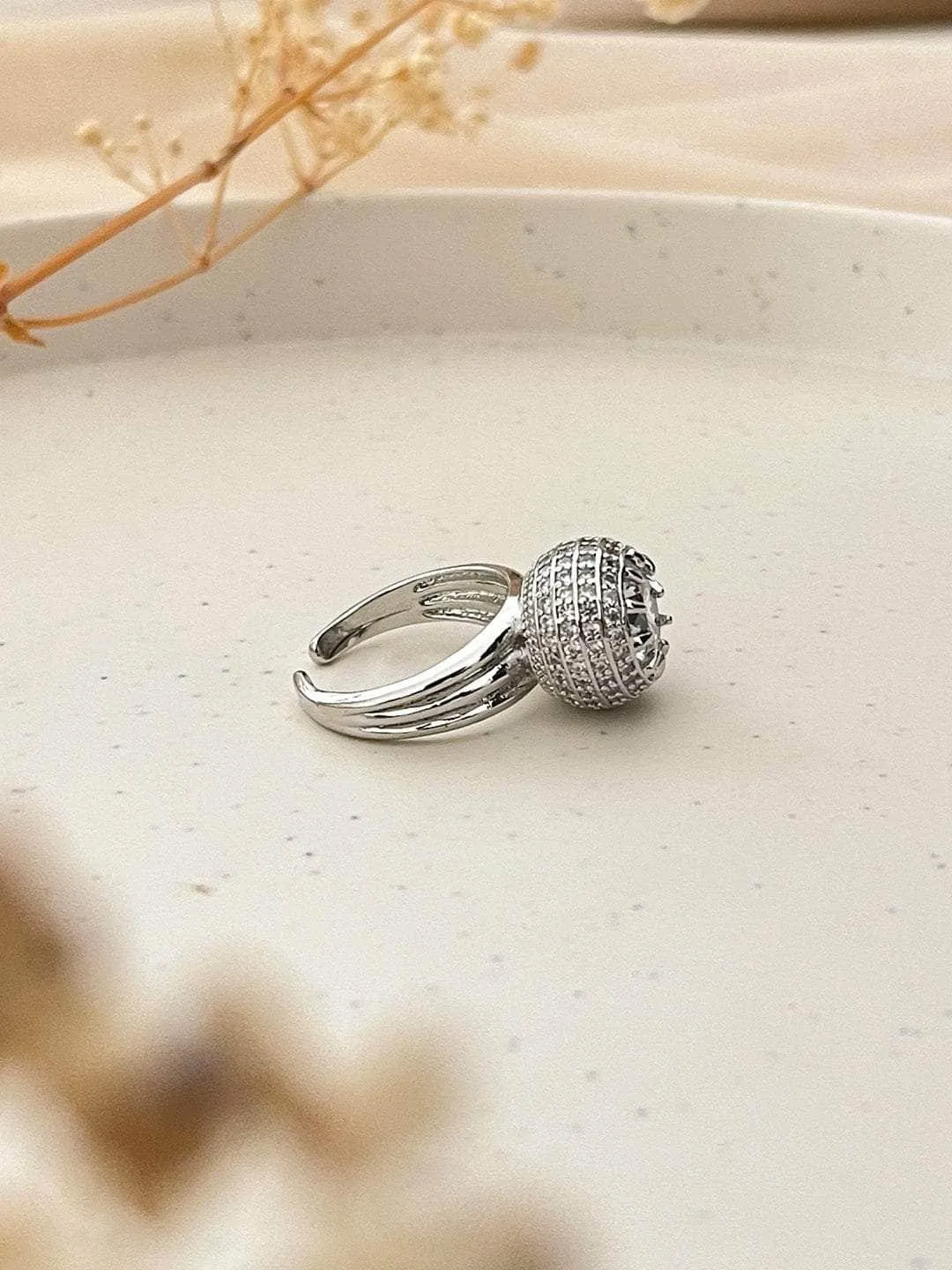 Moissanite Engagement Ring