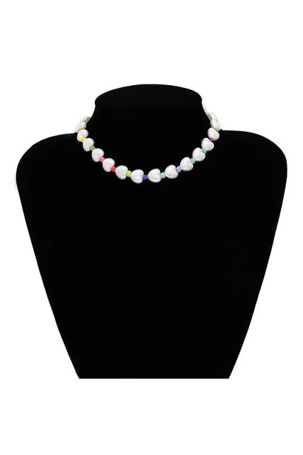 Multi Layered Pearl Choker Necklace