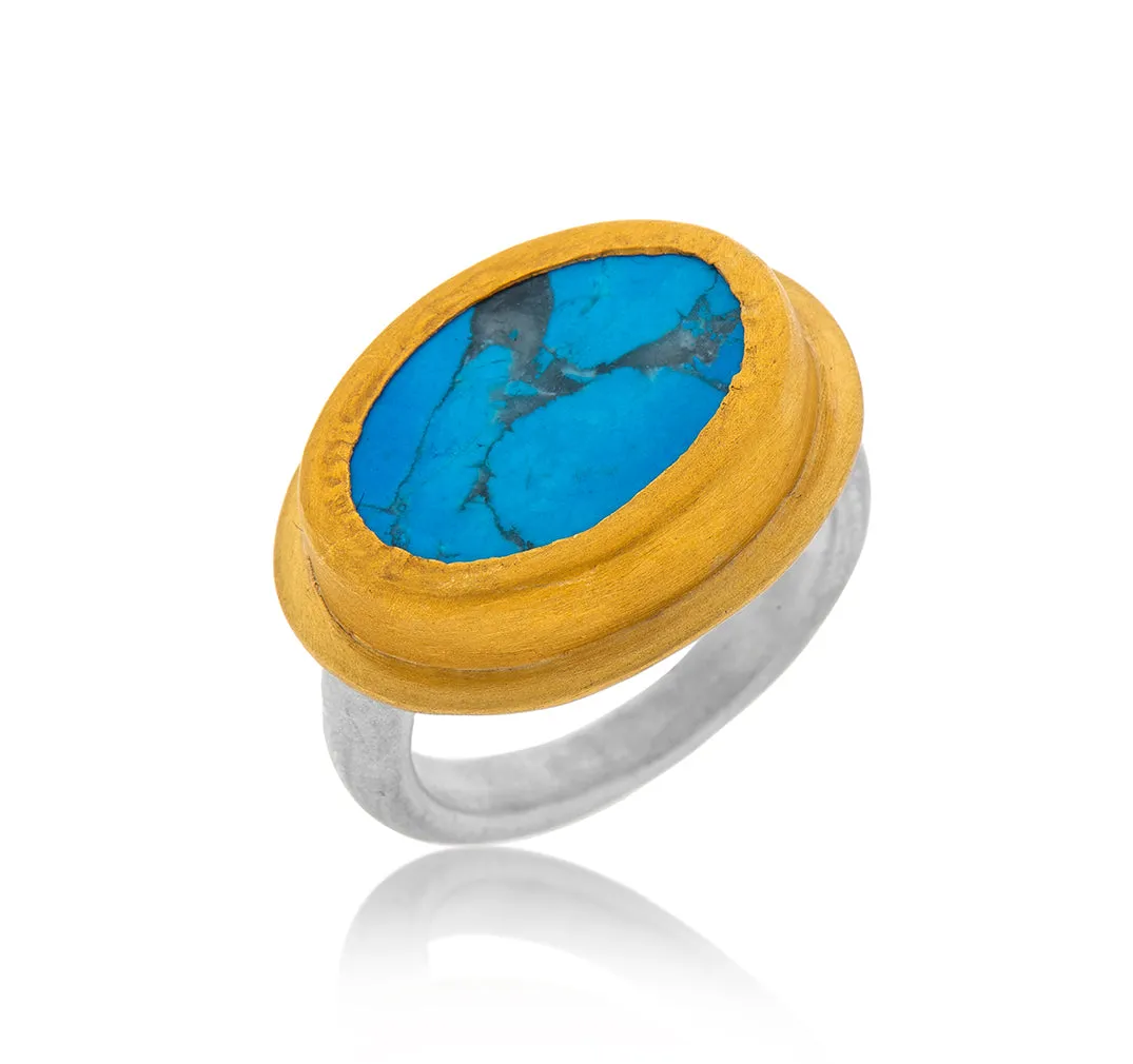 Nava Zahavi Turquoise Testament Ring