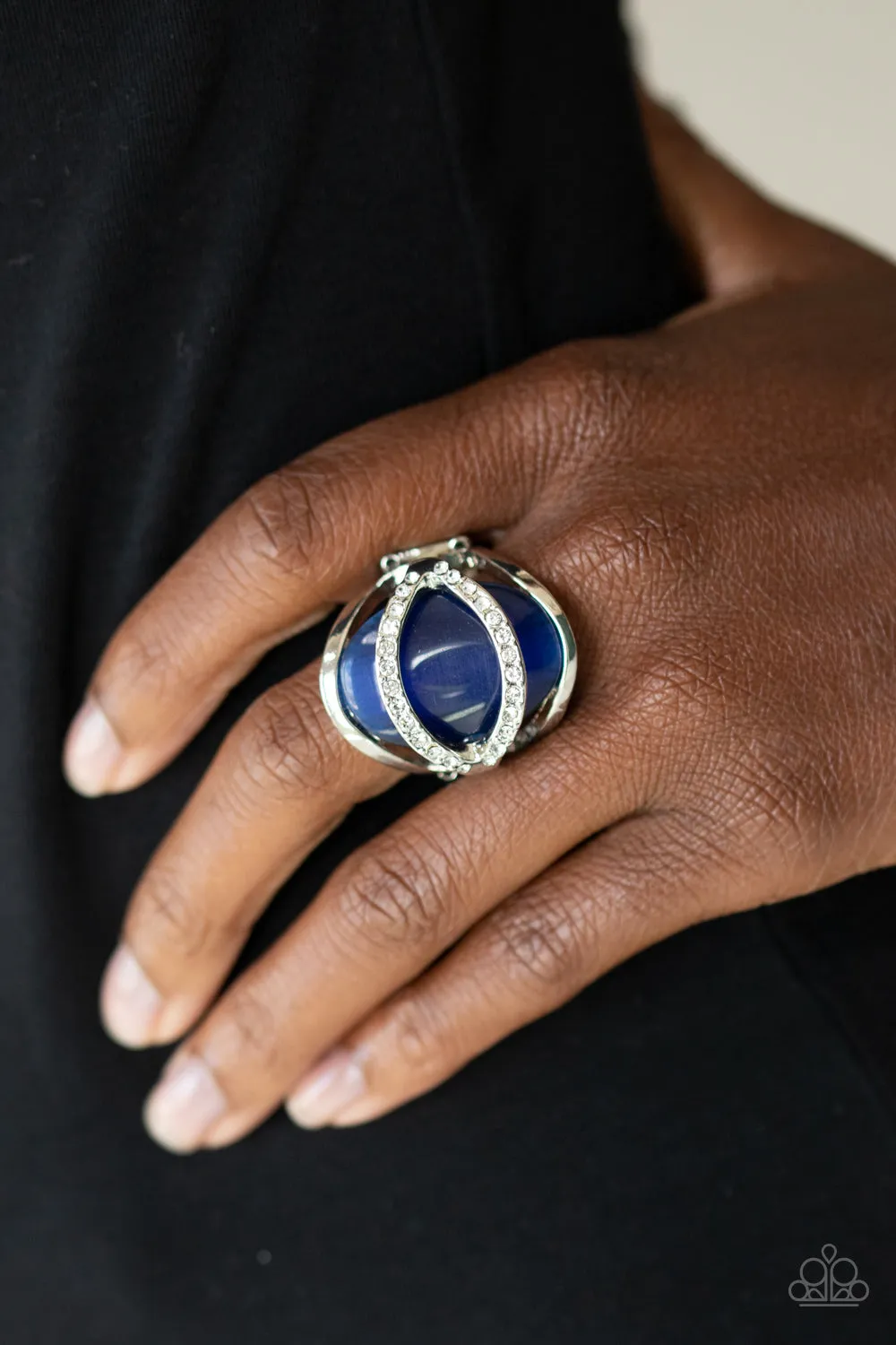 Open Door Jewelry - Endless Enchantment - Blue Ring - Paparazzi Accessories