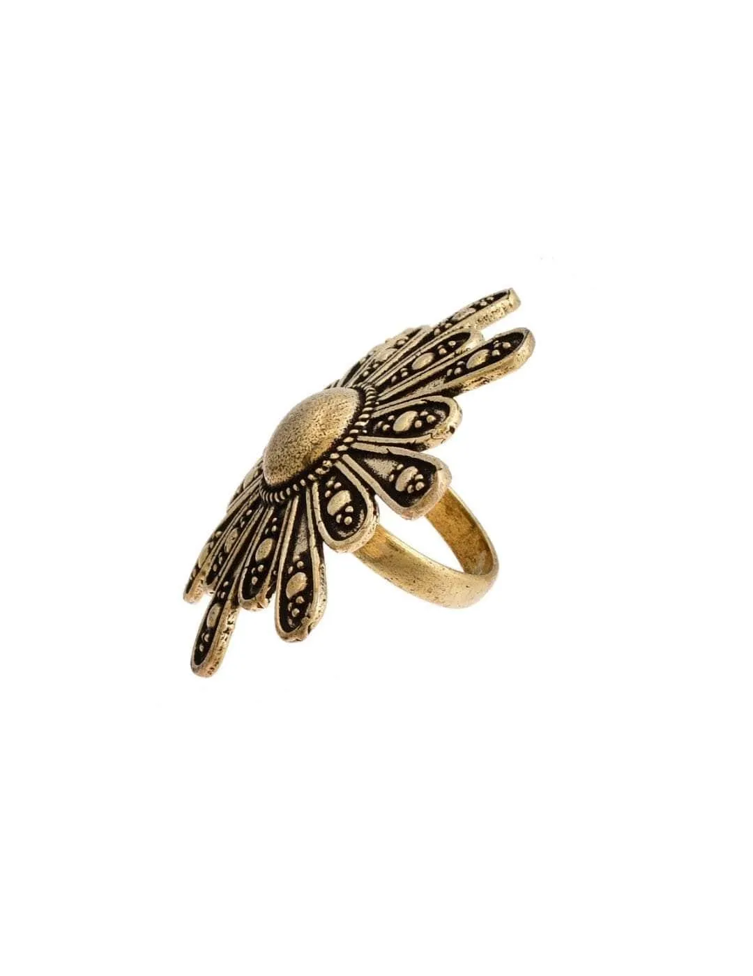 Oxidized Suryakar Ring