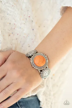 Paparazzi Bracelet ~ Mojave Motif - Orange