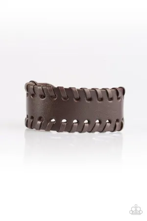 Paparazzi Bracelet ~ Rugged Roadways - Brown