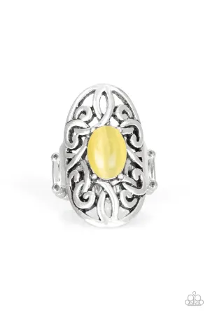 Paparazzi Ring ~ GLEAM Big - Yellow