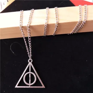 Pinapes Harry Potter Necklace for Girls Famous Harry Potter Deathly Hallows Pendants for Girls