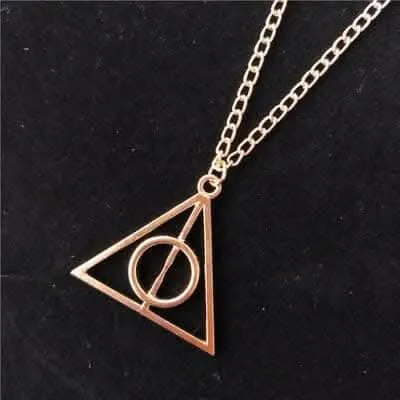 Pinapes Harry Potter Necklace for Girls Famous Harry Potter Deathly Hallows Pendants for Girls