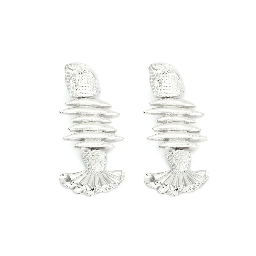 Pre Order:  Vintage Golden Stitched Fishbone Earrings