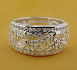 R211 Size:6,7,8,9 Silver plated ring,  silver fashion jewelry ring fashion ring /bikajzrasr